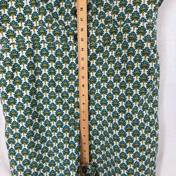 Anthropologie Maeve Patterned Green and Blue Jumpsuit - Picture 8 of 12